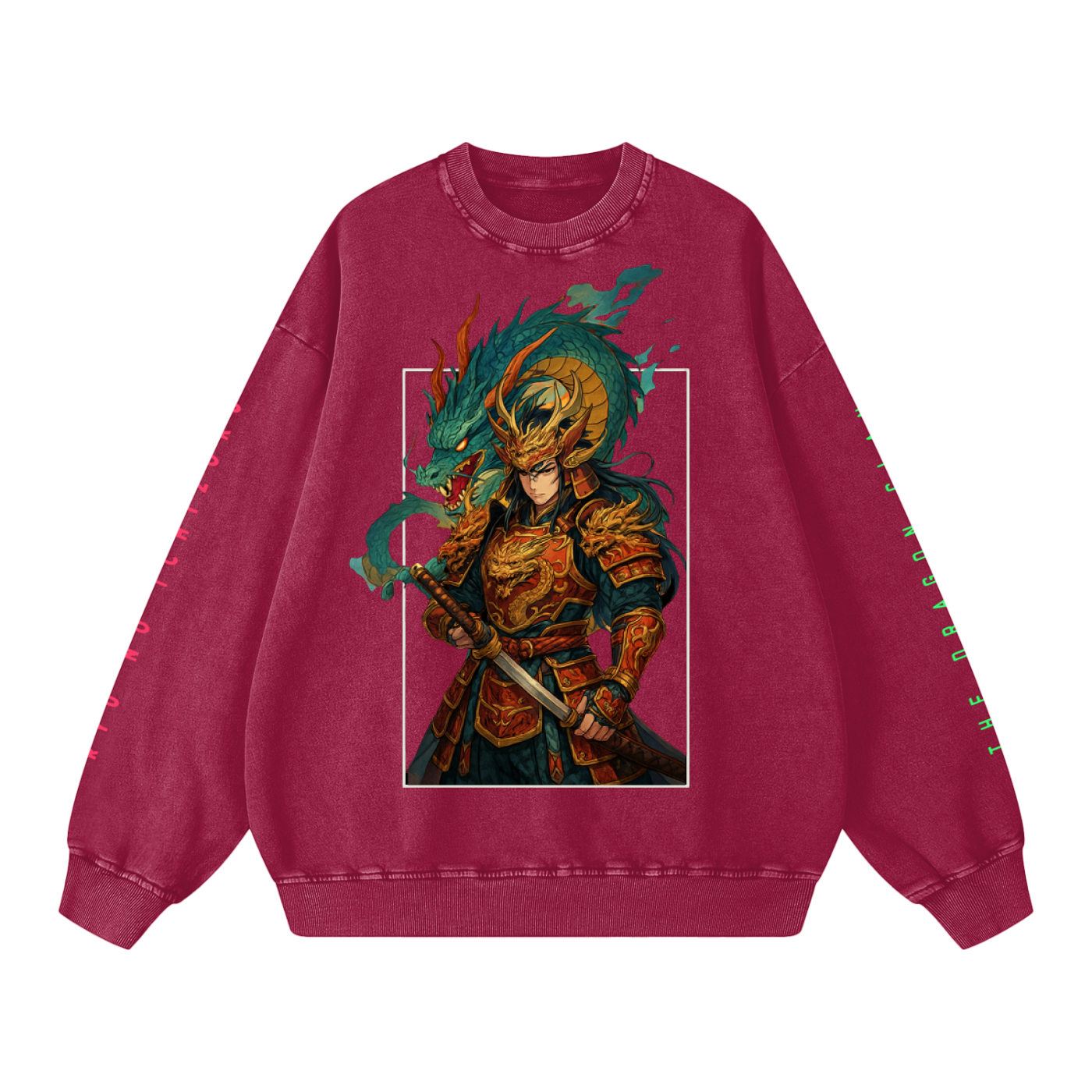 Sweater,TobiBrand,Fantasy Art,Anime Art,Samurai,Dragon Clan ,Japan,Japanese Culture,Dragon Design