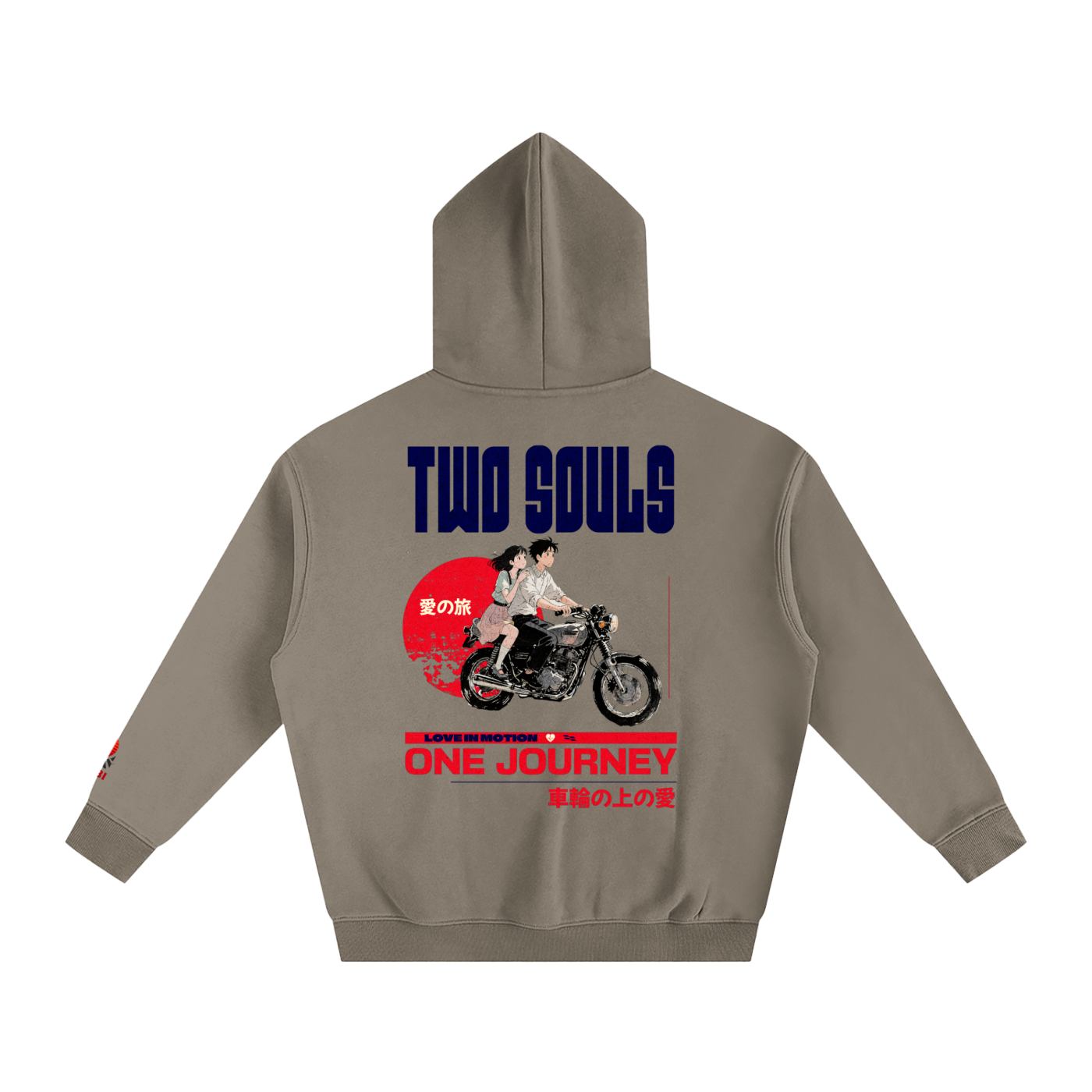 TobiBrand,Japanese,Anime,Motorcyle,couple hoodie,Two Souls,Gift for her,Gift for him