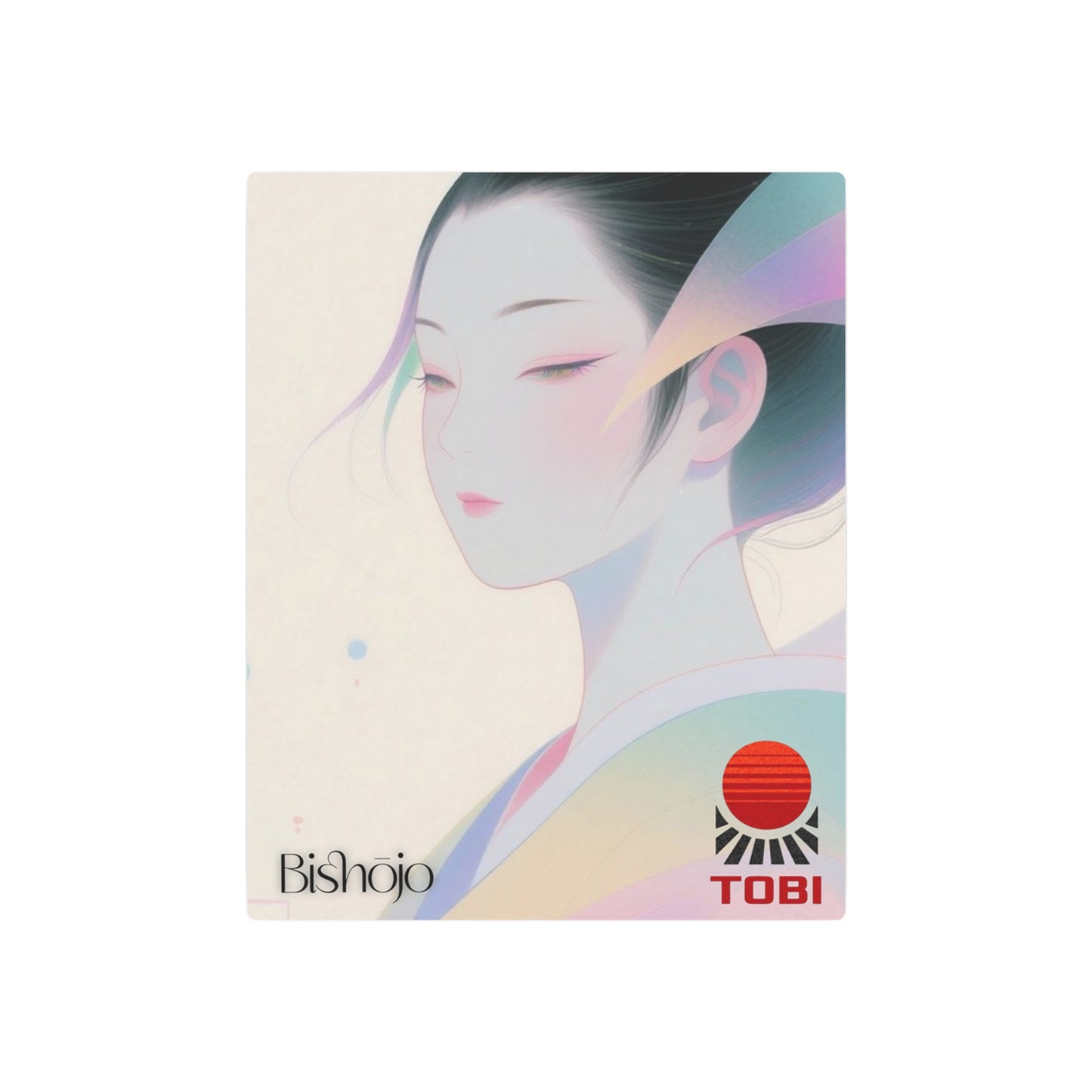 Metal Art Sign — Geisha Portrait Wall Art - Eyrian