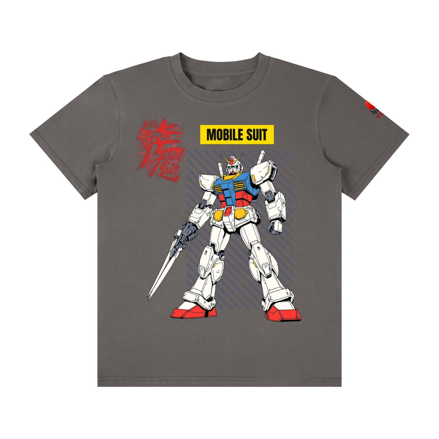 Mobile Suit - Unisex Classic Crew Neck Cotton T-Shirt - TobiBrand