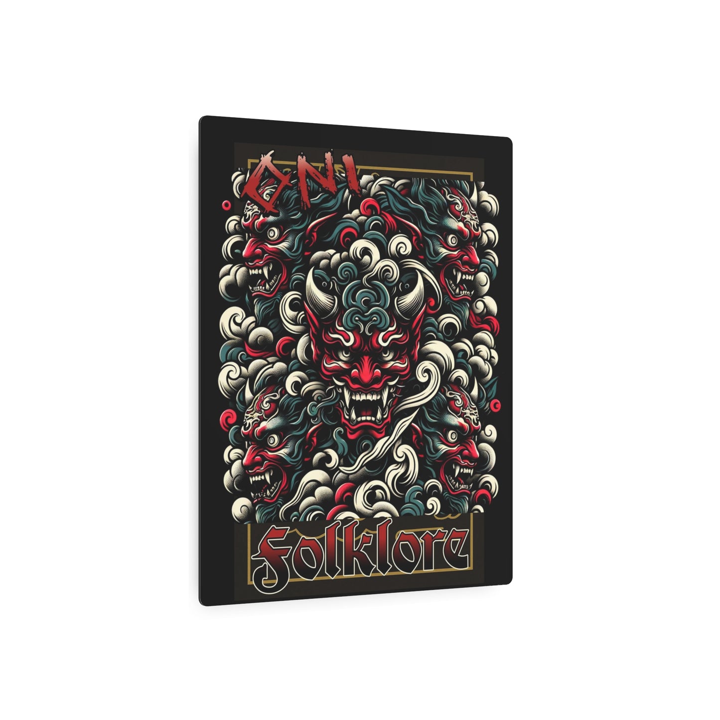Metal Art Sign - Oni Folklore Wall Decor for Home or Office - Eyrian