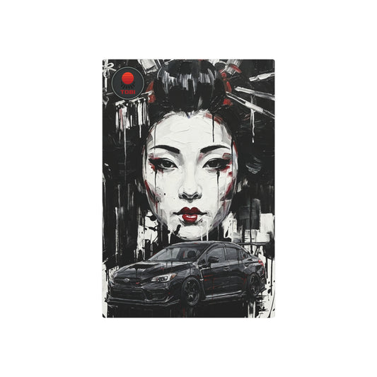 Geisha & Sport Sedan Metal Art Sign – Urban Street Pop Car Poster - TobiBrand