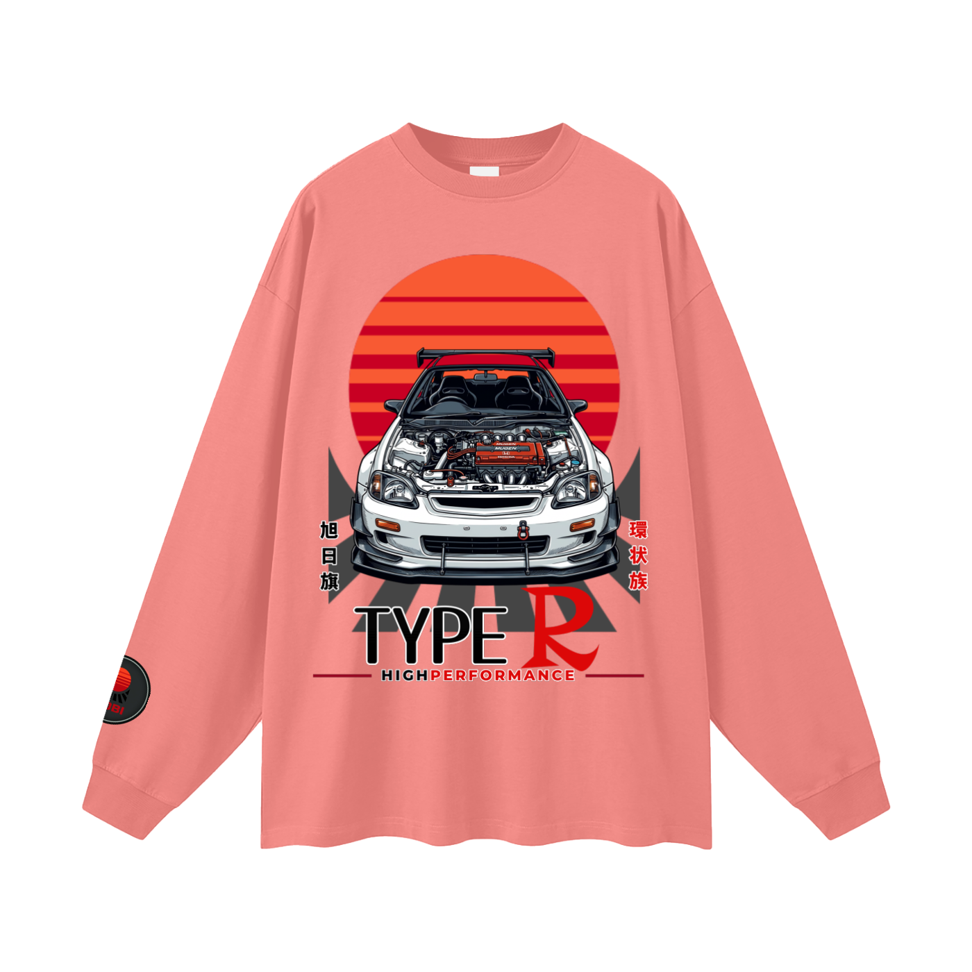 typeR,jdm,tobibrand,cars,anime,japanese,gift,unisex,graphictee,longsleeve,okatu