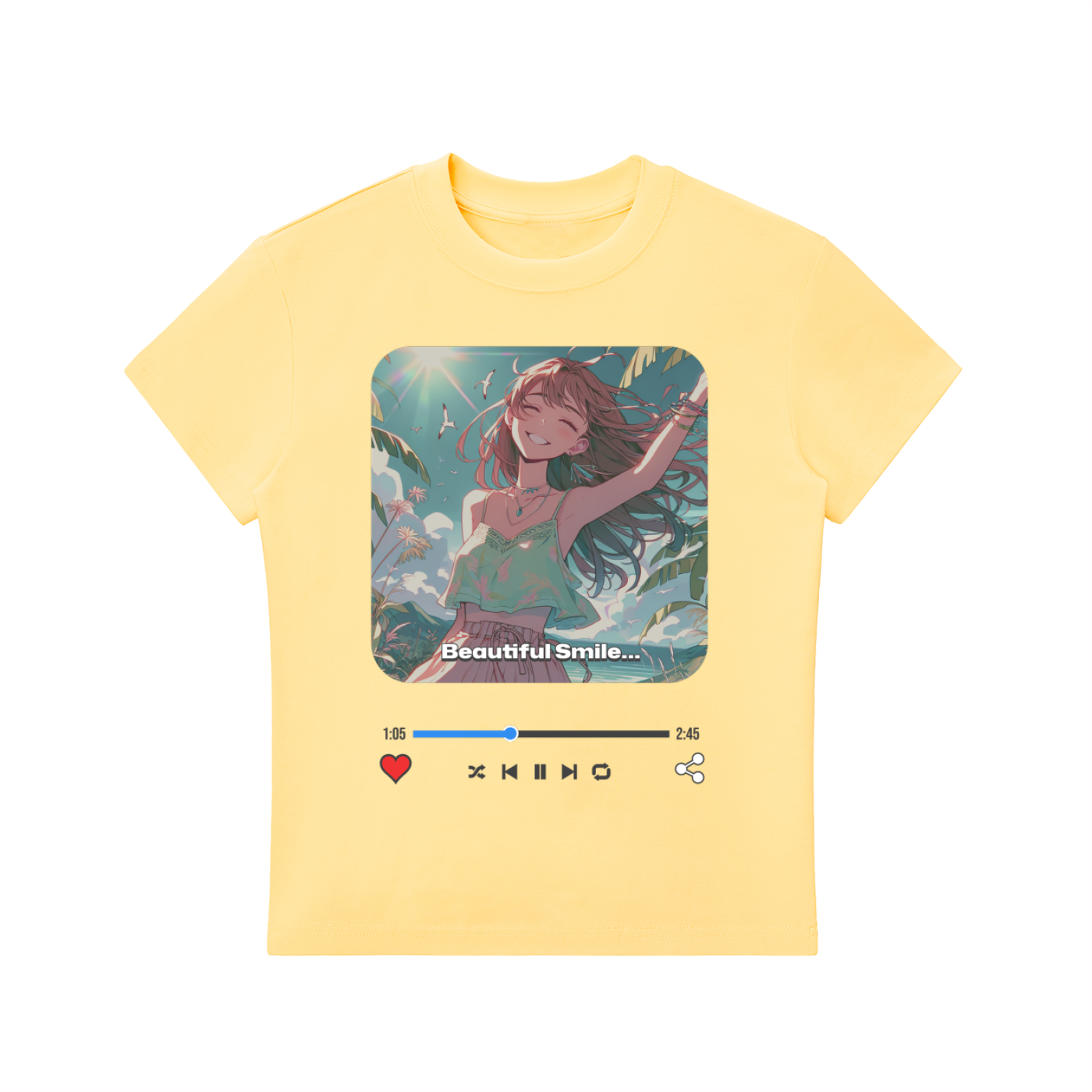 TobiBrand,Gift for her,Anime Art,Manga Design,T-Shirt,Happy ,Beautiful Smile,Girl Wear,Japanese Inspire,Japan