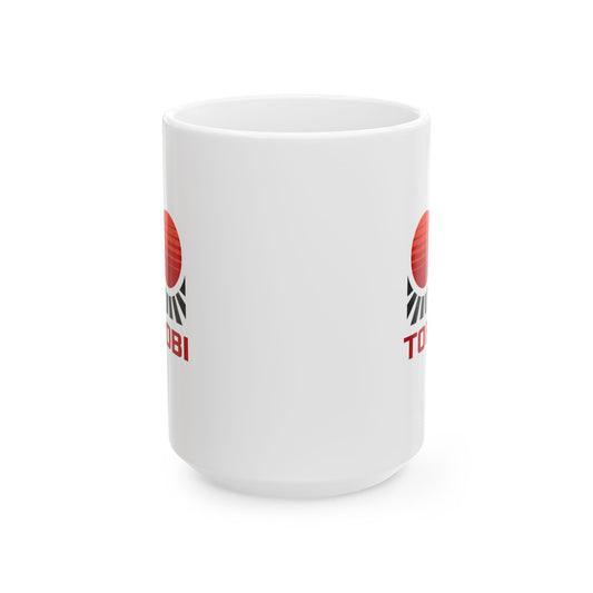 Ceramic Mug - TobiBrand Sunrise Logo Coffee Cup (11oz & 15oz) - TobiBrand