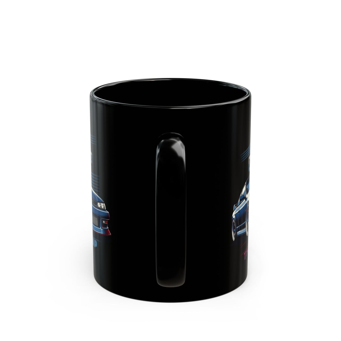 Racing Car Mug - "First Caffeinate Then We Drift" Black Coffee Cup