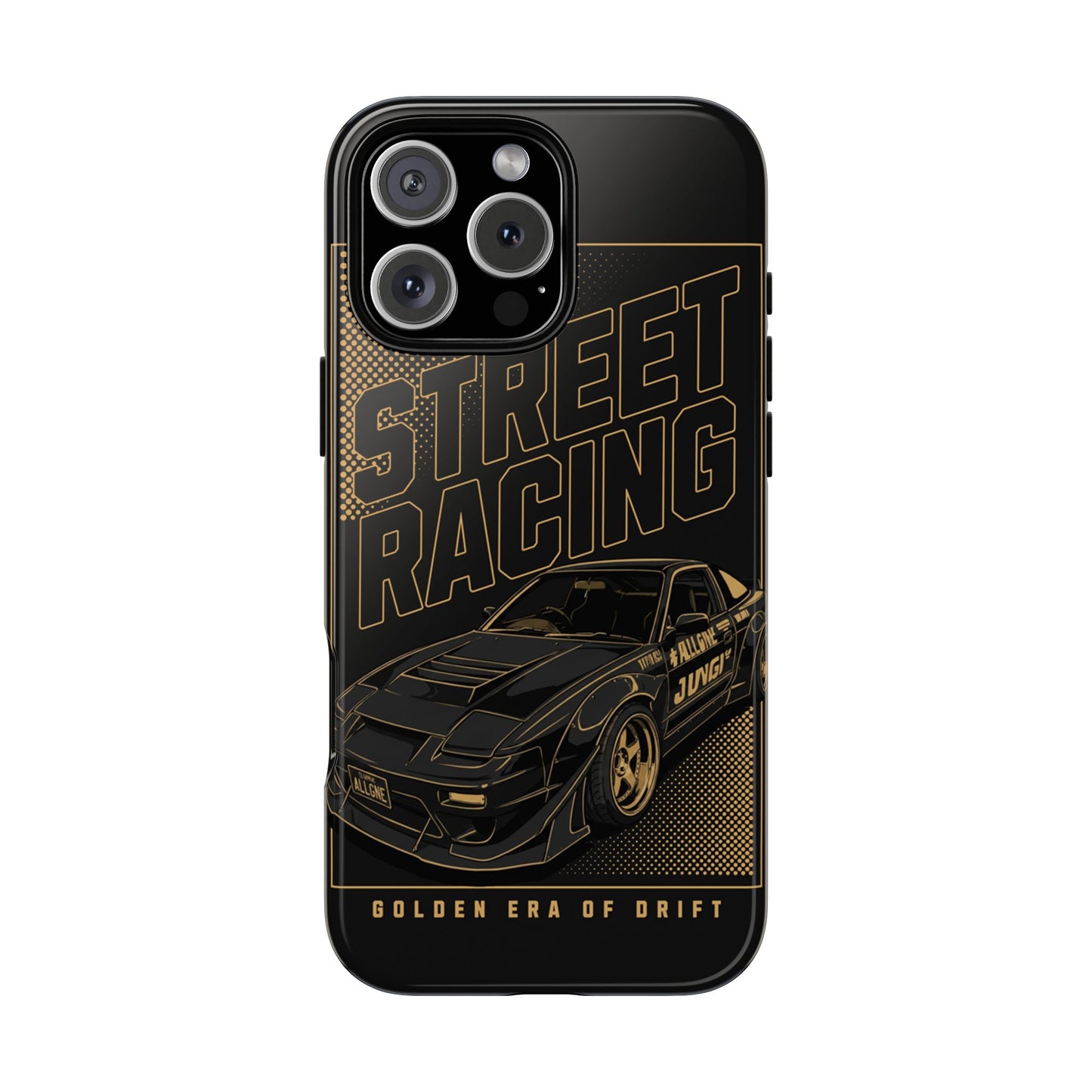 Street Racing Phone Case — Golden Era of Drift Car Protective Cover