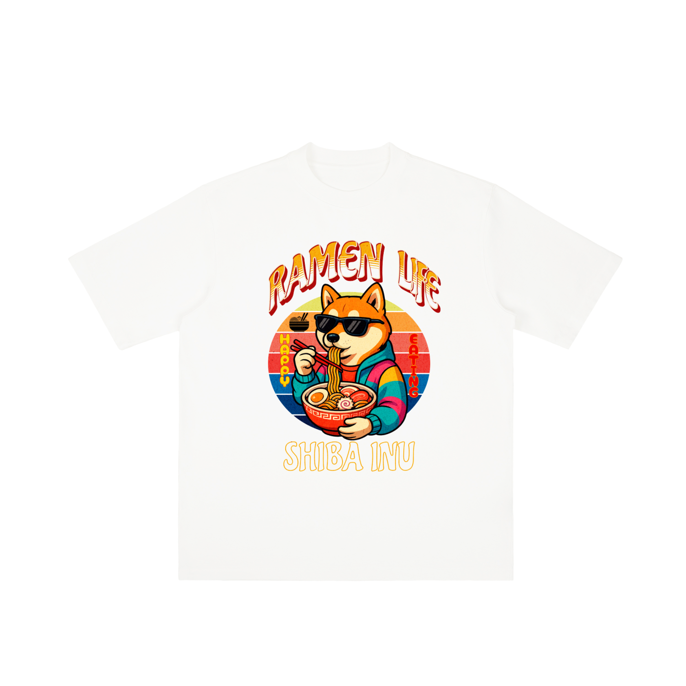 Japan,Ramen Lover,Shiba Inu,Japanese Culture,Tobi,T-Shirt,Funny Graphic Design,Cool T-Shirt
