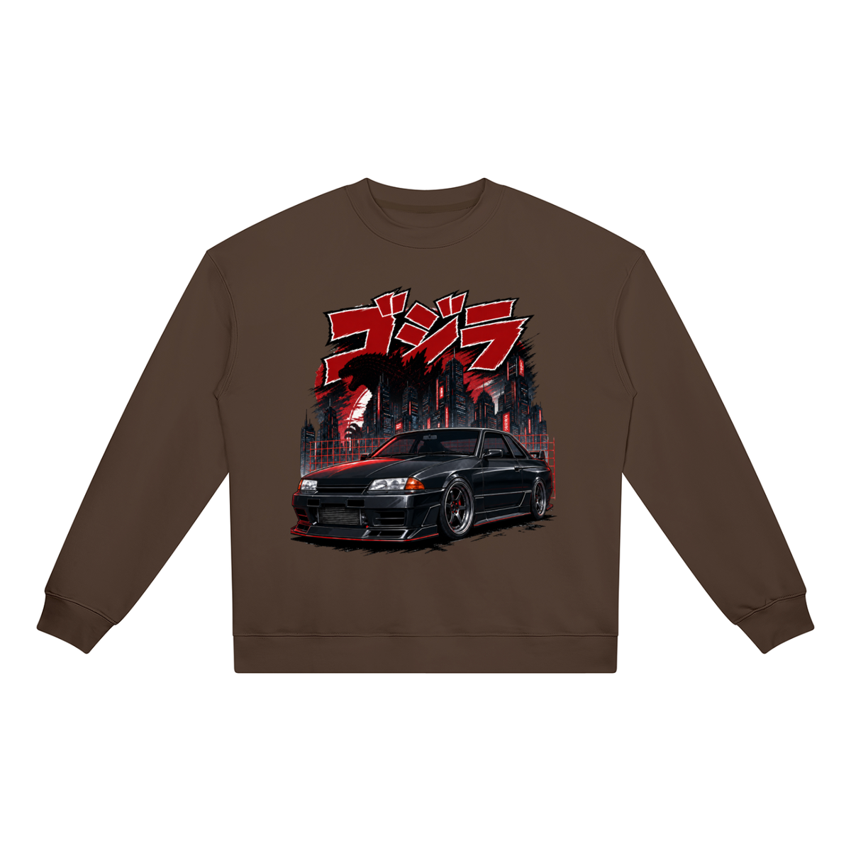 gtr,r32,skyline,godzilla,anime,jdm,tobibrand,japanese,carculture,streetwear,sweatshirt,gift