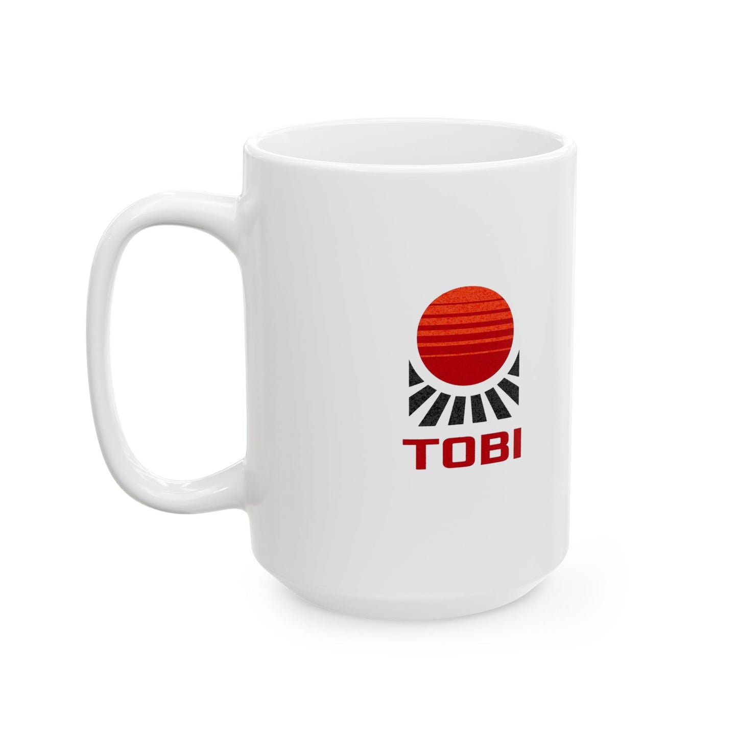 Ceramic Mug - TobiBrand Sunrise Logo Coffee Cup (11oz & 15oz) - TobiBrand