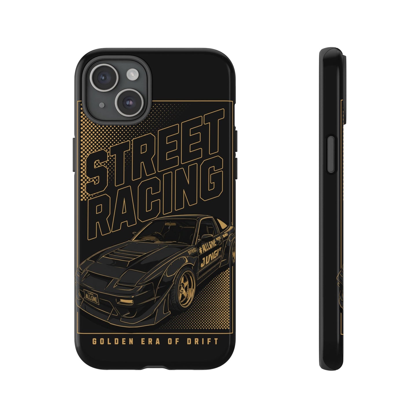 Street Racing Phone Case — Golden Era of Drift Car Protective Cover