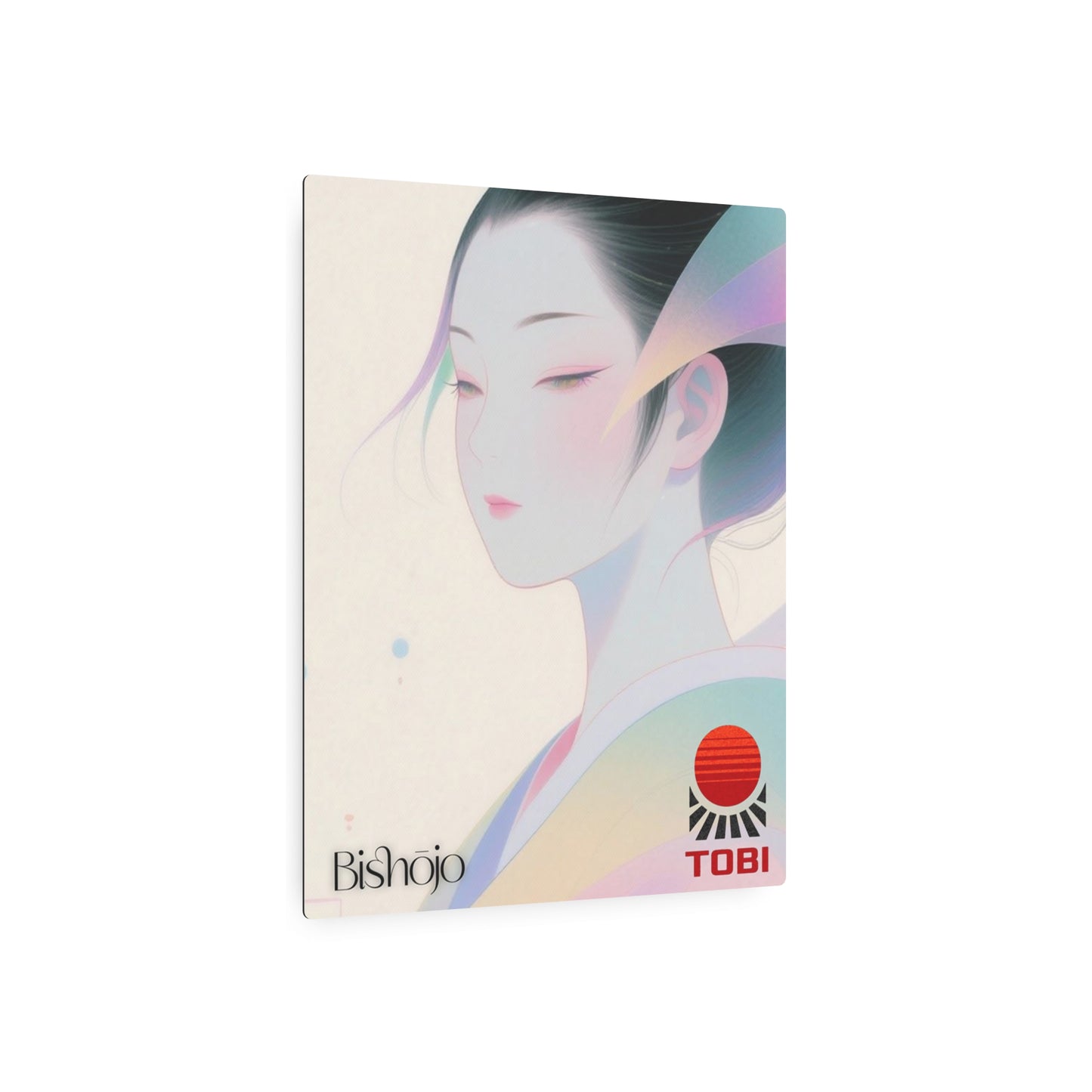 Metal Art Sign — Geisha Portrait Wall Art - Eyrian