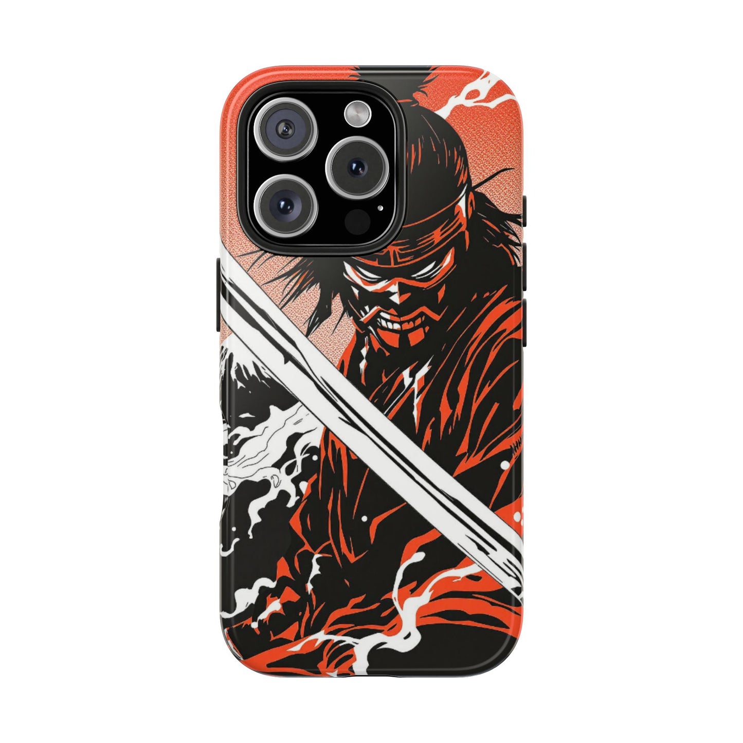 Ninja Warrior Tough Phone Case — Red & Black Blade Design - Eyrian