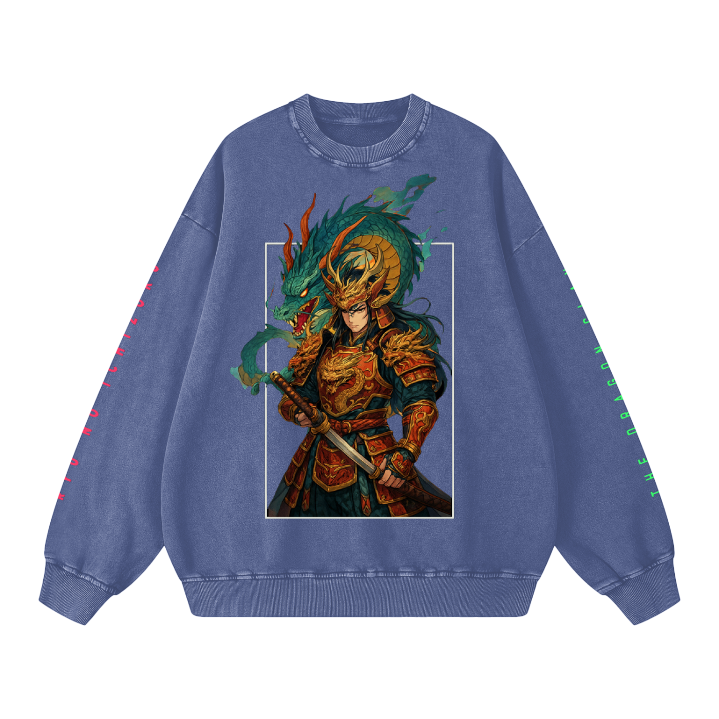 Sweater,TobiBrand,Fantasy Art,Anime Art,Samurai,Dragon Clan ,Japan,Japanese Culture,Dragon Design