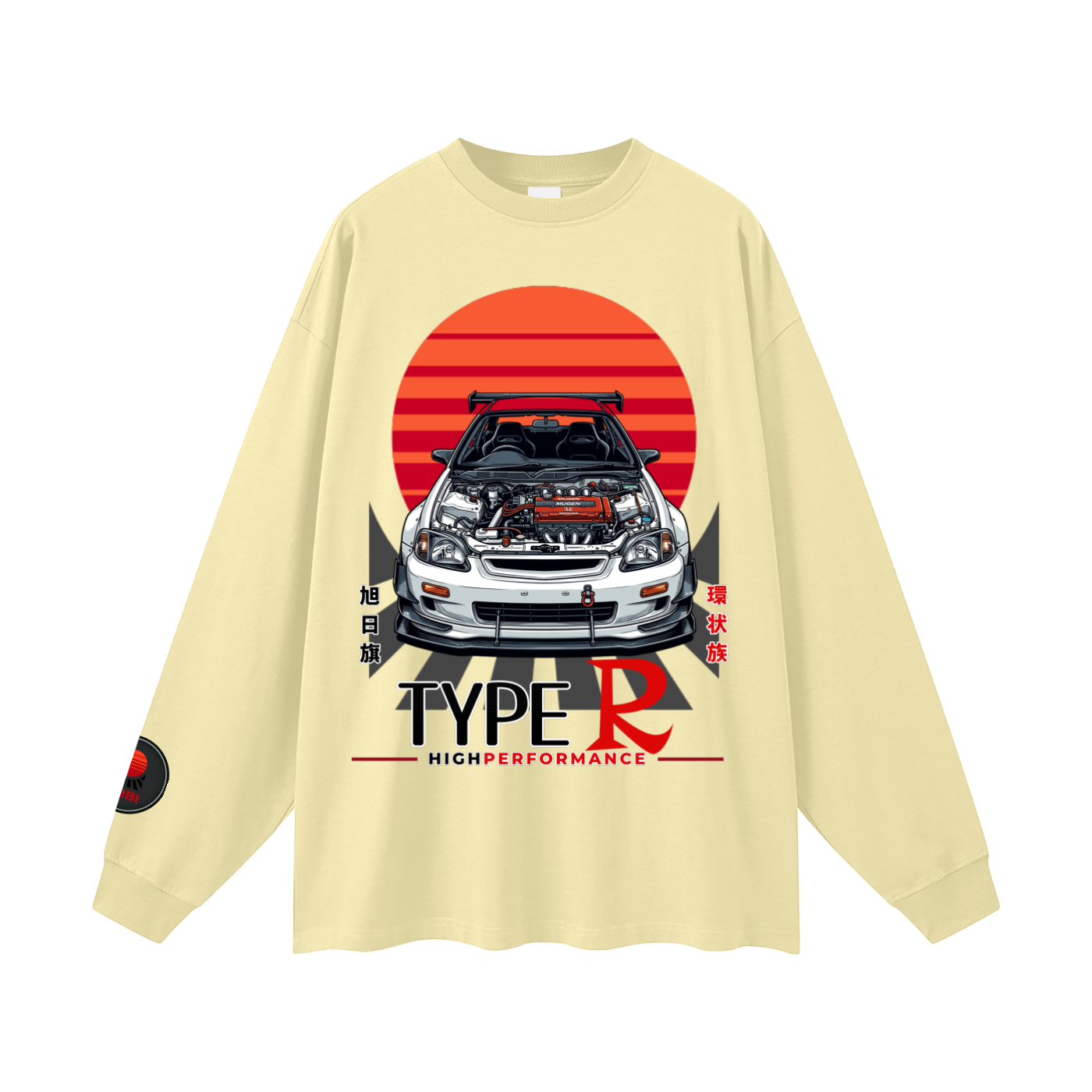 typeR,jdm,tobibrand,cars,anime,japanese,gift,unisex,graphictee,longsleeve,okatu