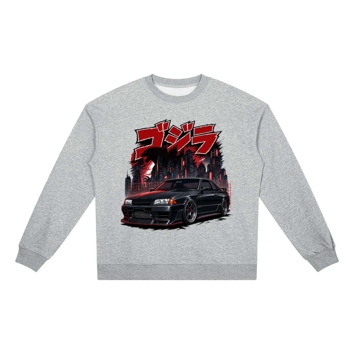 gtr,r32,skyline,godzilla,anime,jdm,tobibrand,japanese,carculture,streetwear,sweatshirt,gift