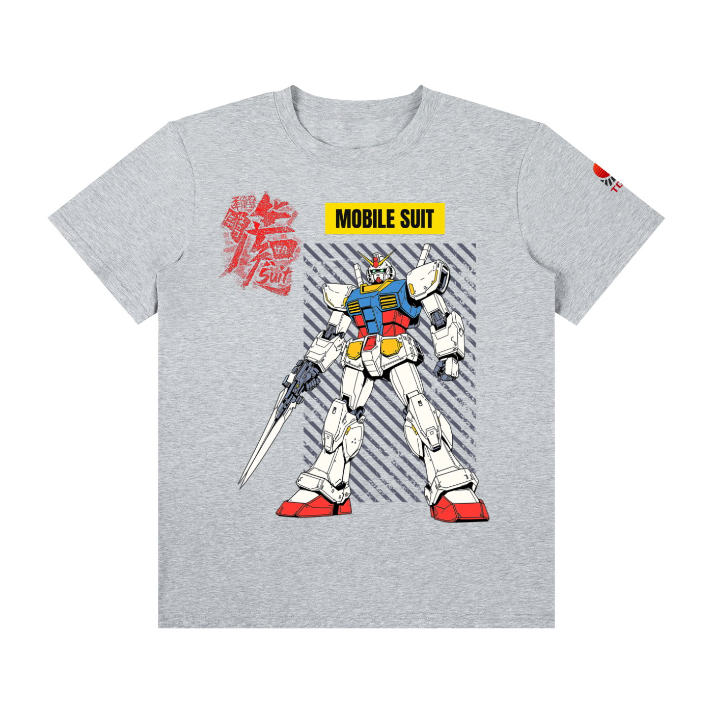 Mobile Suit - Unisex Classic Crew Neck Cotton T-Shirt - TobiBrand