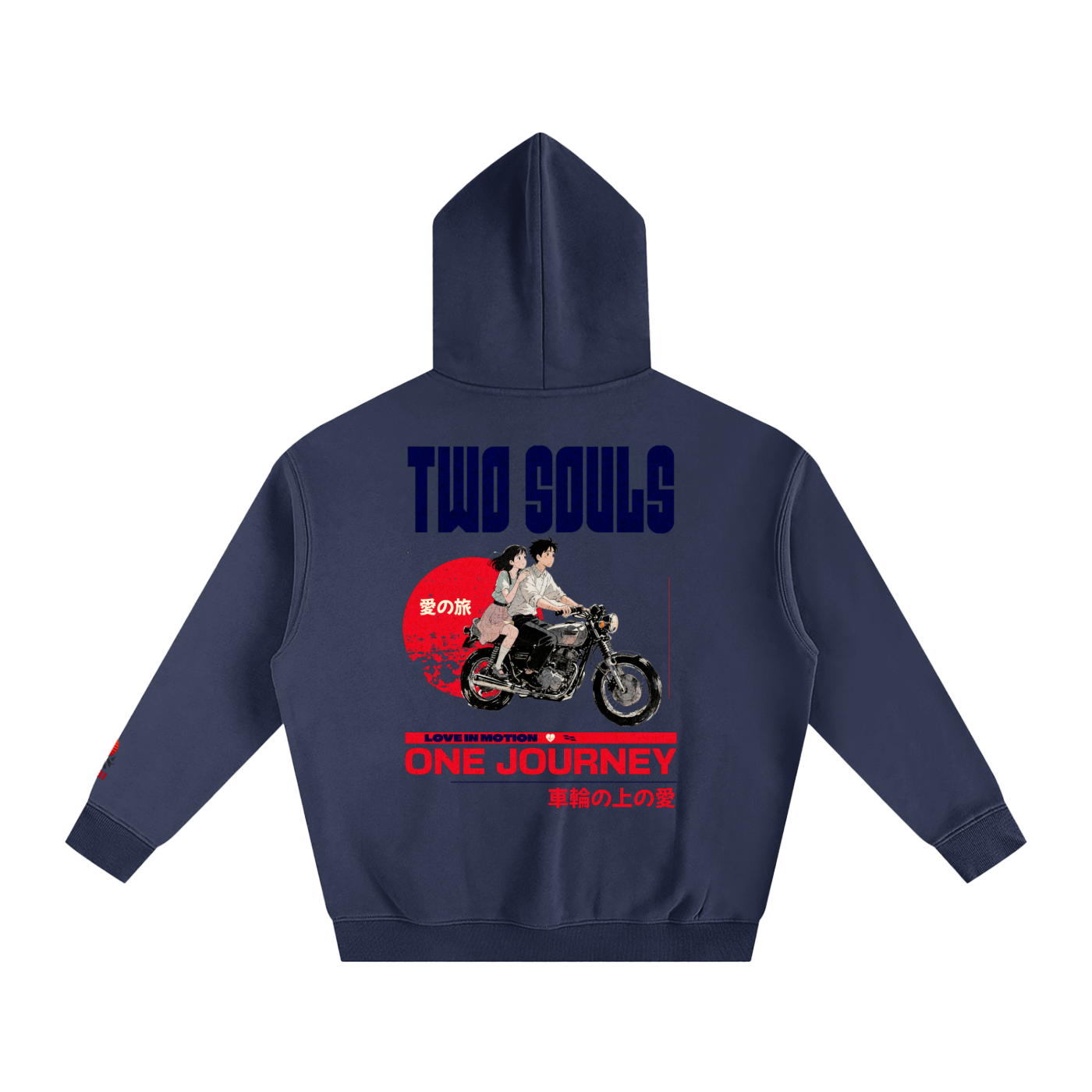 TobiBrand,Japanese,Anime,Motorcyle,couple hoodie,Two Souls,Gift for her,Gift for him