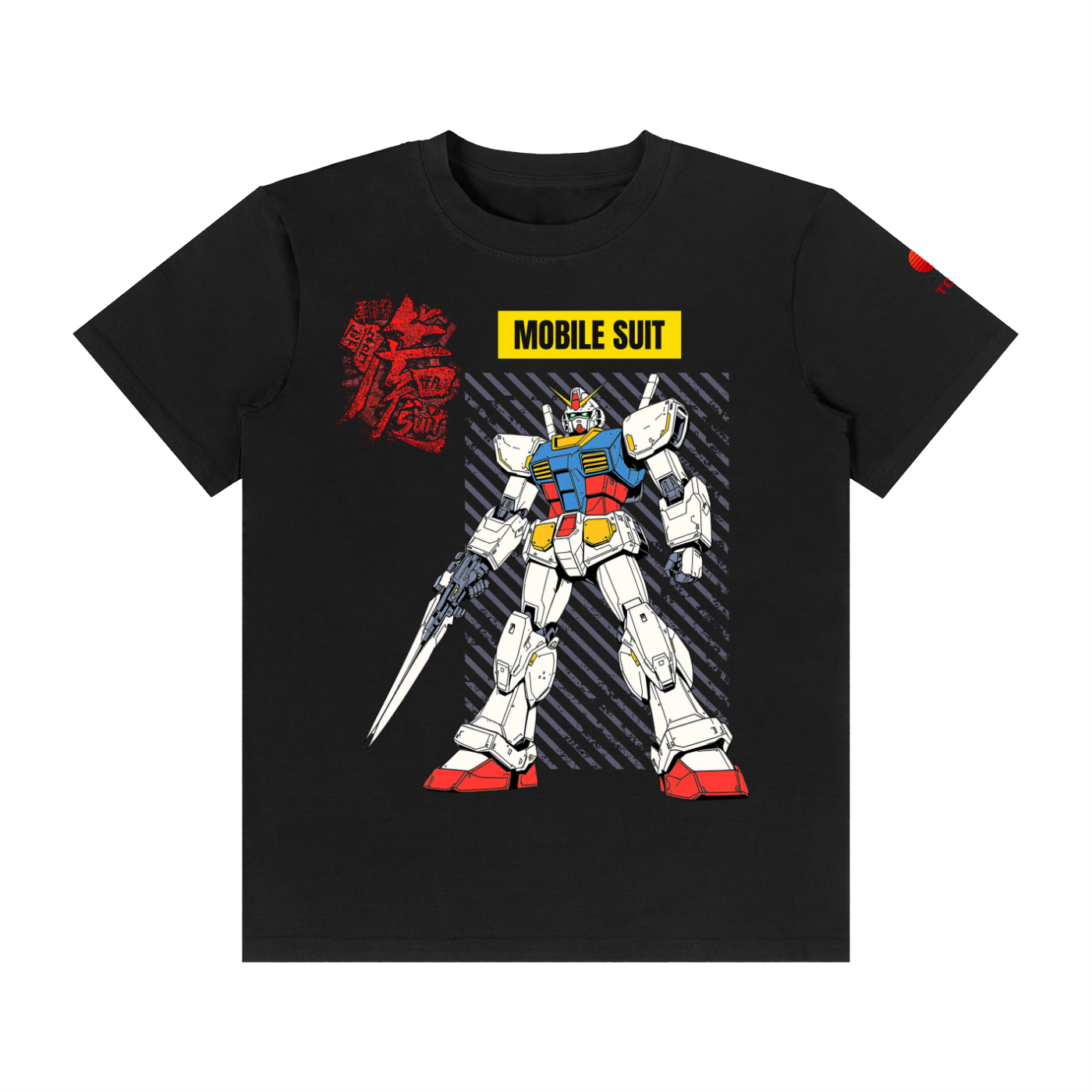 Mobile Suit - Unisex Classic Crew Neck Cotton T-Shirt - TobiBrand