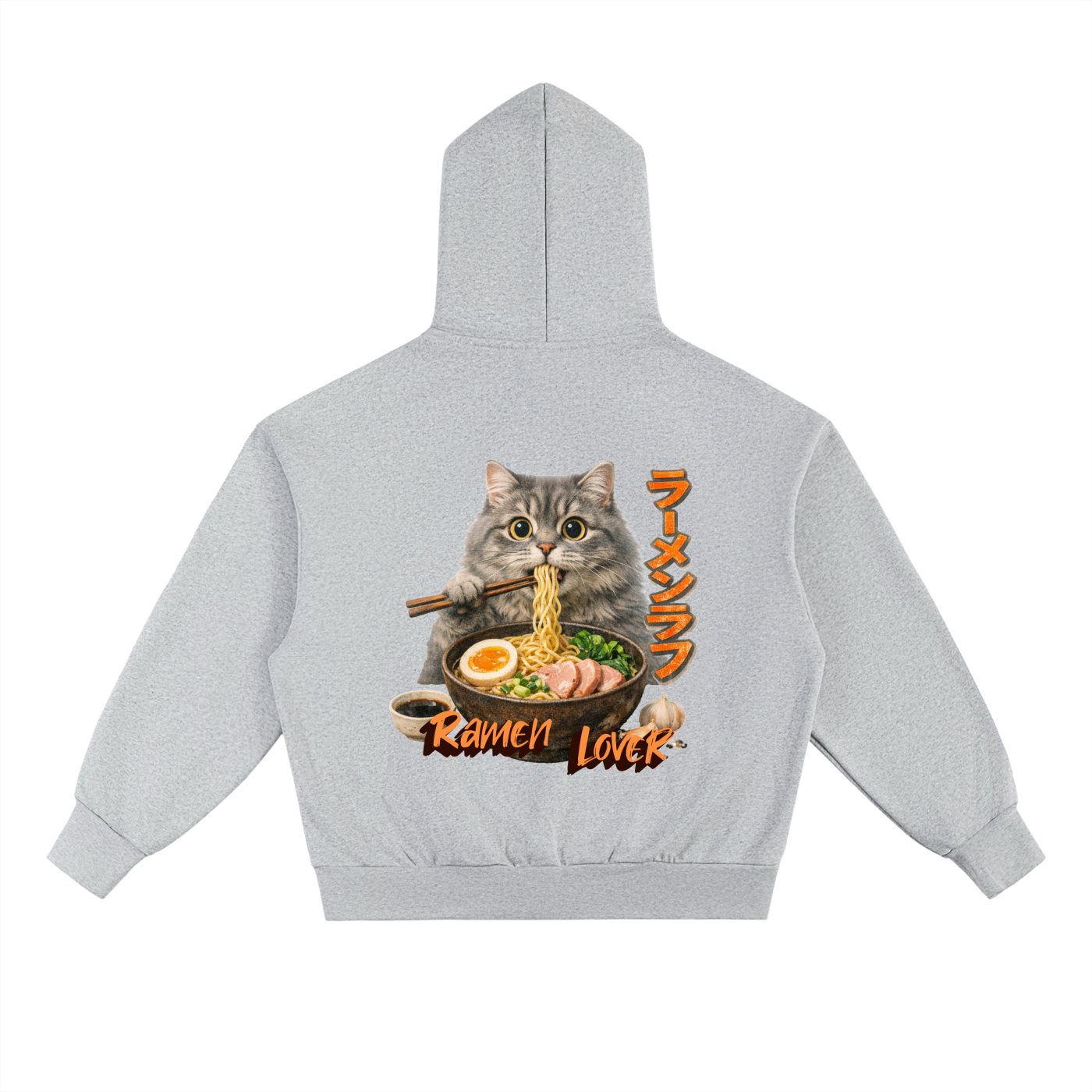 cat lover,cute hoodie,funny hoodie,ramen lover,japanese writing,TobiBrand,cat eating ramen,gift for her,gift for him