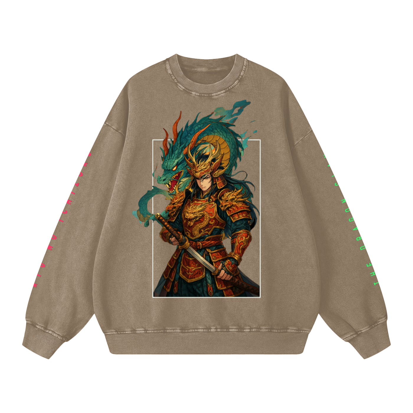 Sweater,TobiBrand,Fantasy Art,Anime Art,Samurai,Dragon Clan ,Japan,Japanese Culture,Dragon Design
