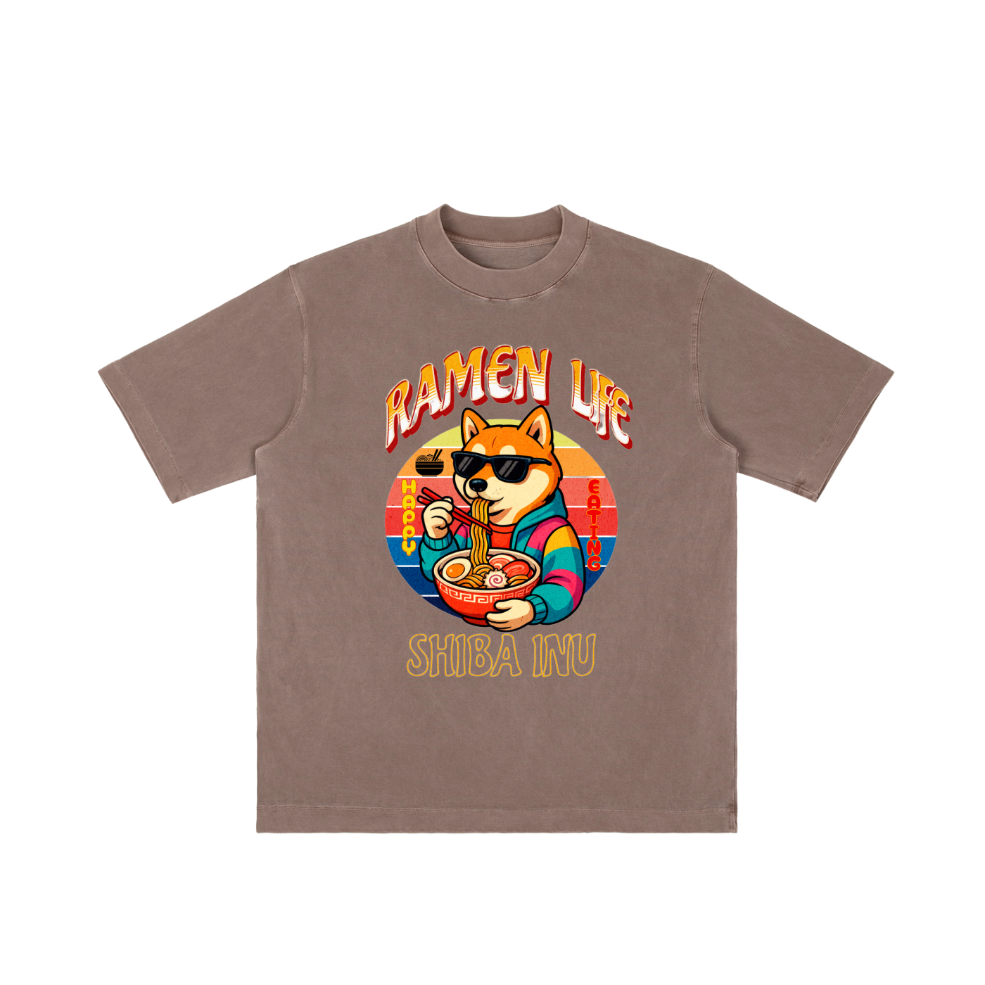 Japan,Ramen Lover,Shiba Inu,Japanese Culture,Tobi,T-Shirt,Funny Graphic Design,Cool T-Shirt