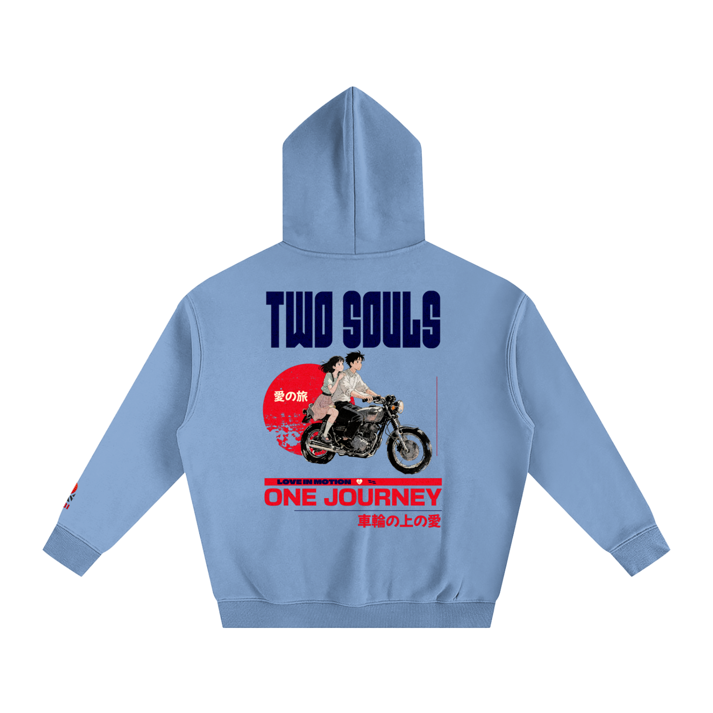 TobiBrand,Japanese,Anime,Motorcyle,couple hoodie,Two Souls,Gift for her,Gift for him