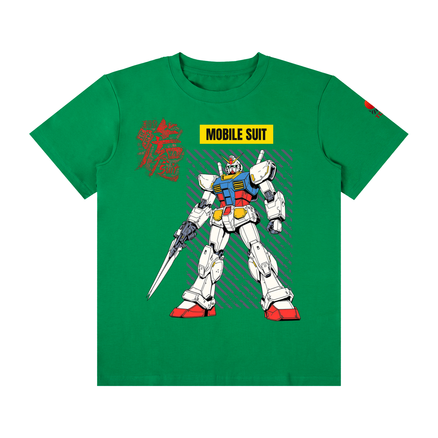 Mobile Suit - Unisex Classic Crew Neck Cotton T-Shirt - TobiBrand