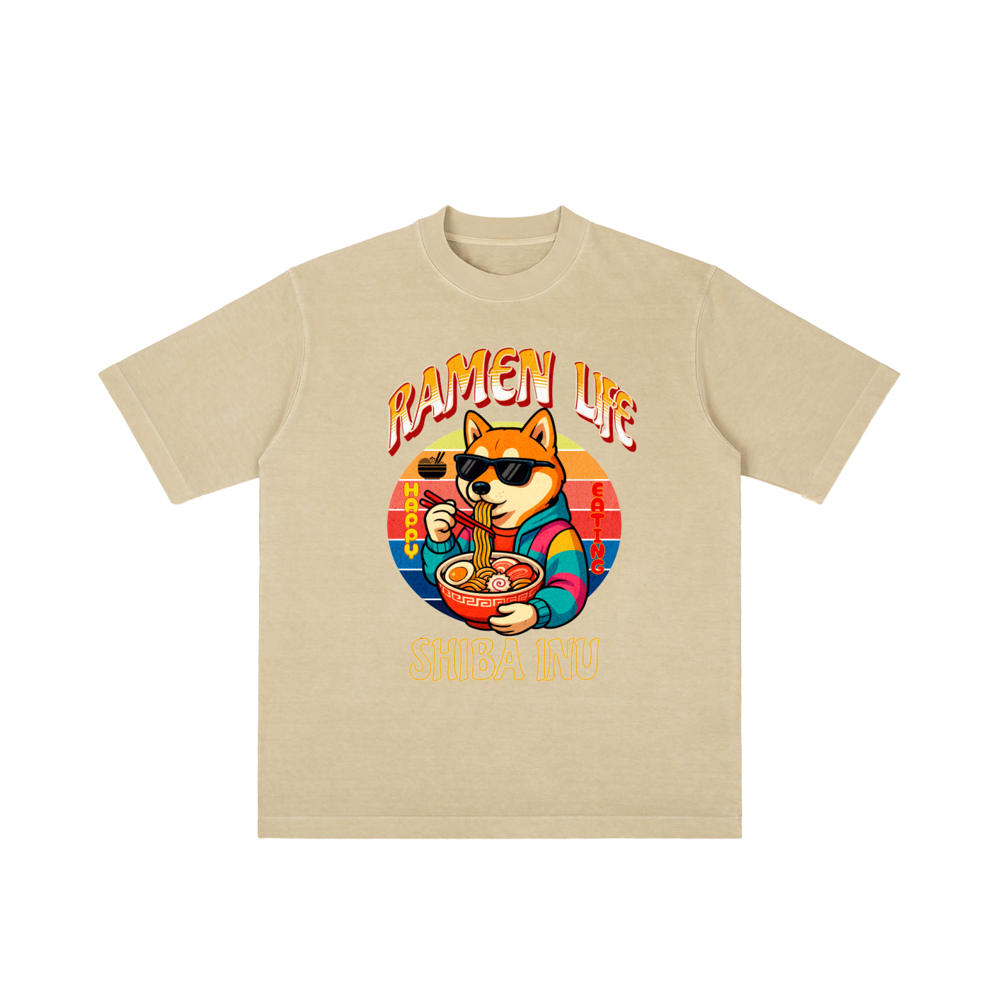 Japan,Ramen Lover,Shiba Inu,Japanese Culture,Tobi,T-Shirt,Funny Graphic Design,Cool T-Shirt