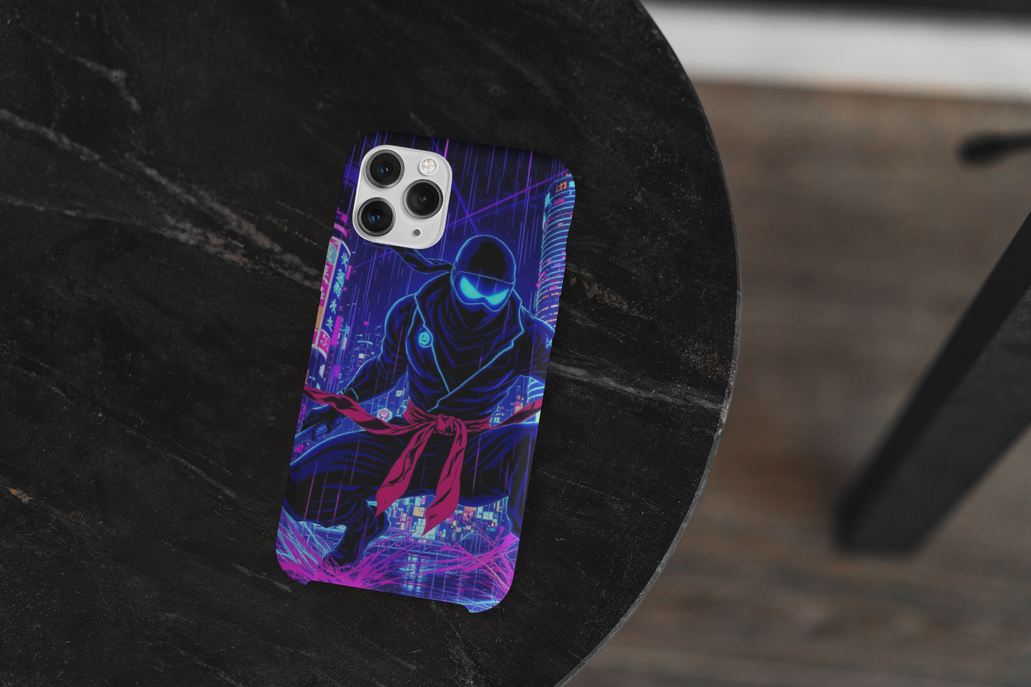 Neon Ninja Tough Phone Case — Cyberpunk Protective iPhone Cover - Eyrian