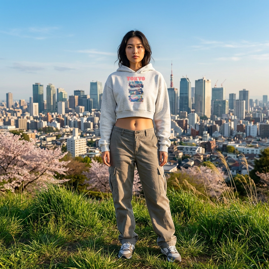 Women Tokyo - Cropped Hoodie - TobiBrand
