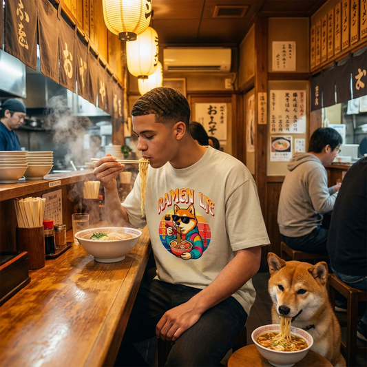 Ramen Life - Cotton T-shirt - TobiBrand