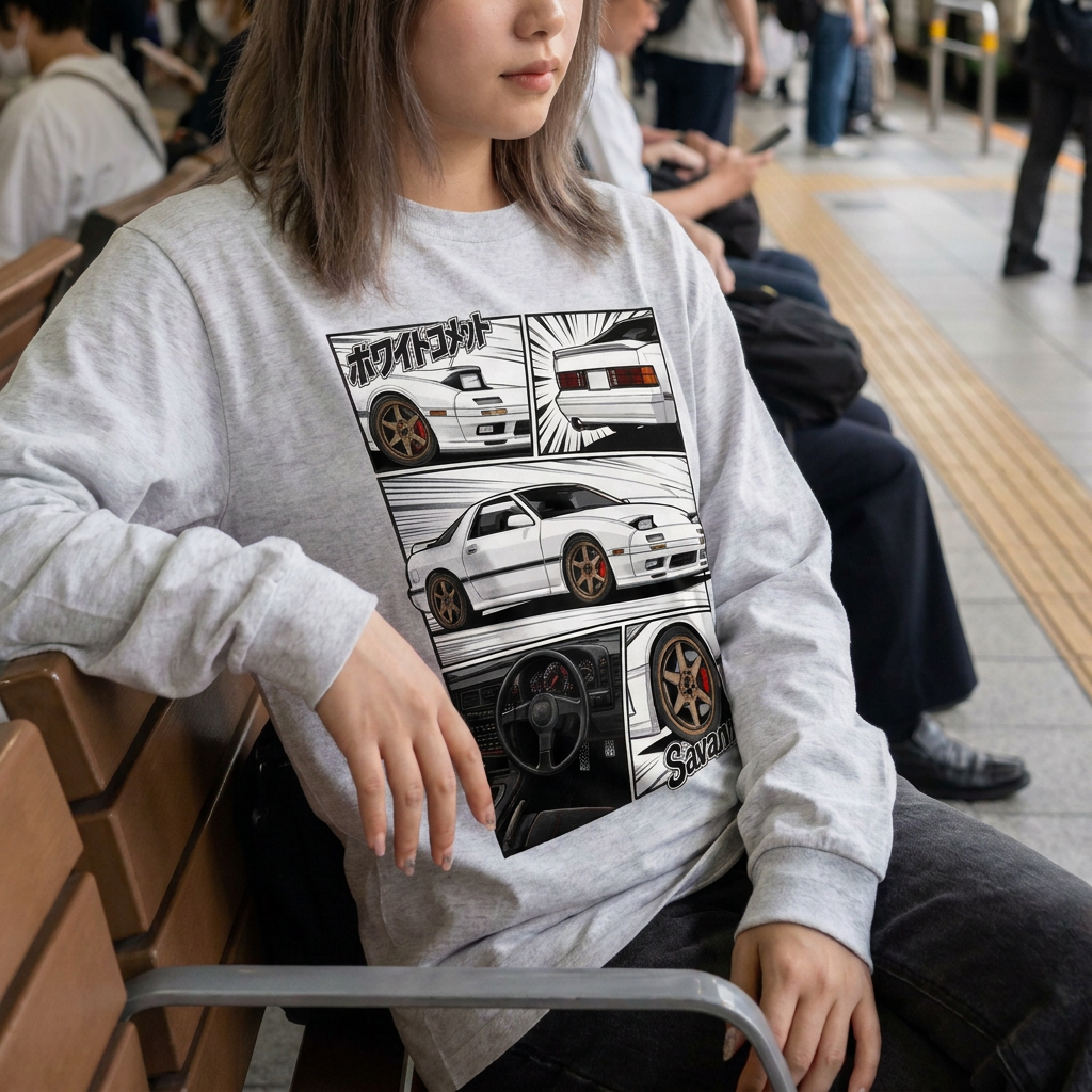 RX-7 FC3S - Long Sleeve T-Shirt - TobiBrand