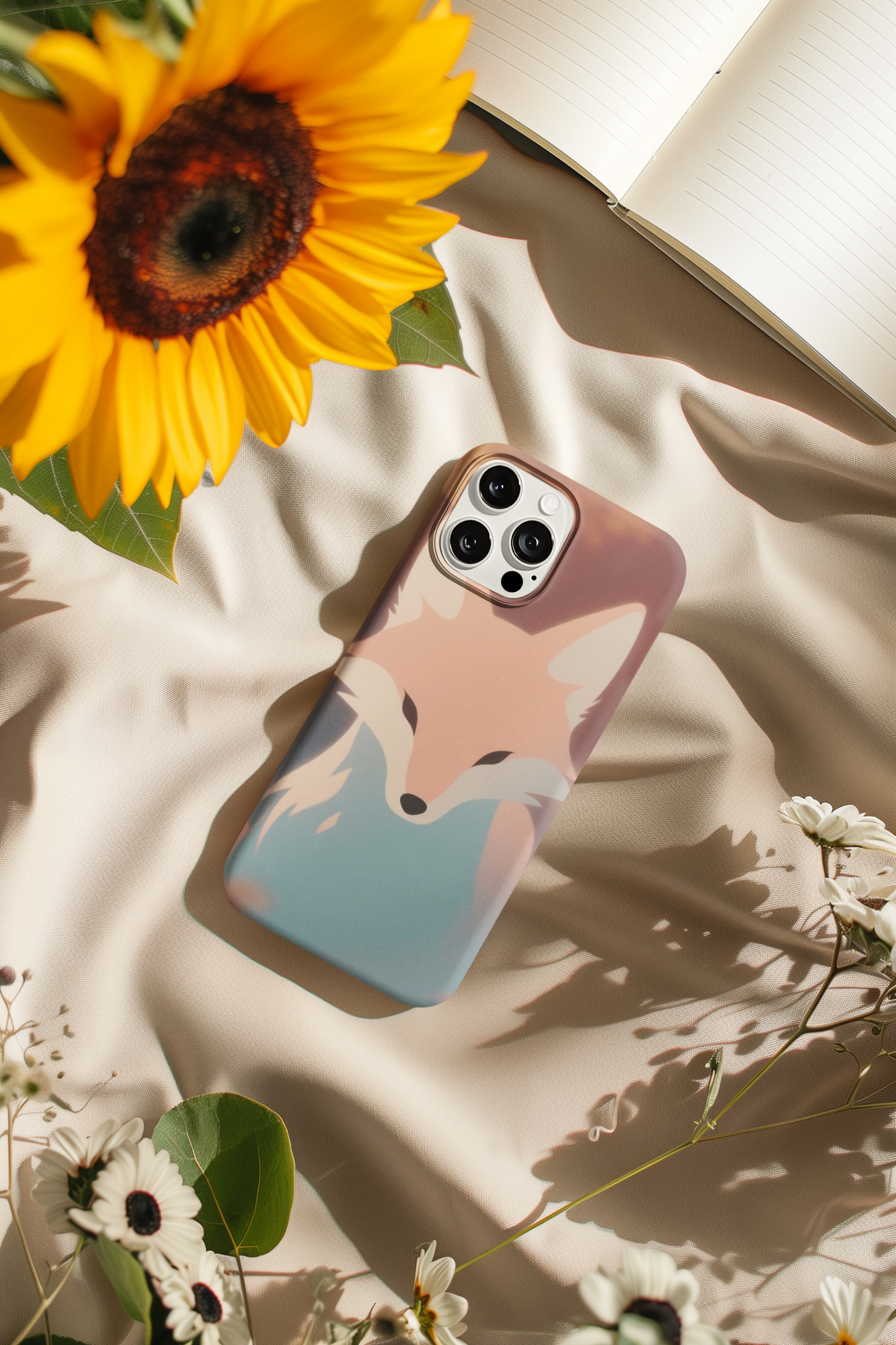 Fox Spirit Tough Phone Case — Cute Pastel Fox Protective Phone Cover - Eyrian